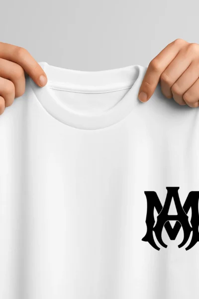 Amiri Logo T-Shirt WHITE - Image 3