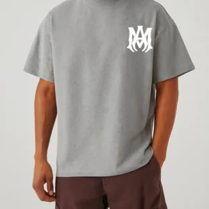 Amiri Logo T-Shirt Gray