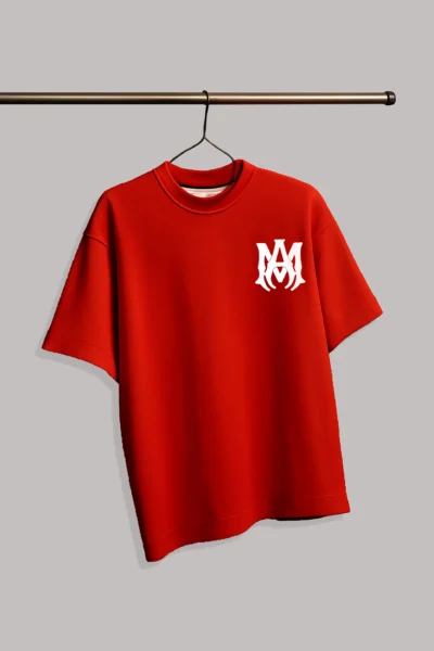 Amiri Logo T-Shirt Red - Image 2