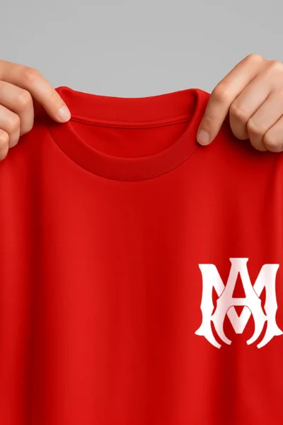 Amiri Logo T-Shirt Red - Image 3