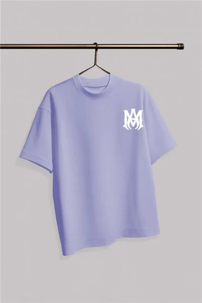 Amiri Logo T-Shirt Blue - Image 2