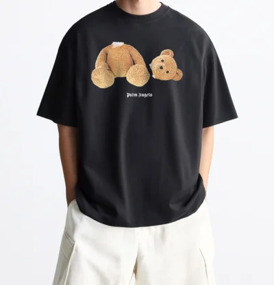 PALM ANGELS TEDDY BEAR T-SHIRT BLACK - Image 3