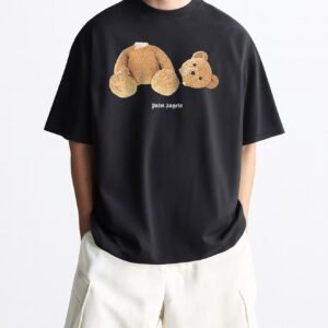 PALM ANGELS TEDDY BEAR T-SHIRT BLACK