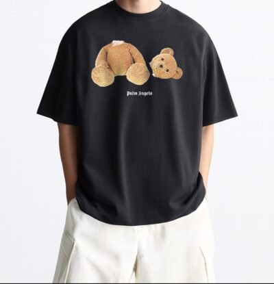 PALM ANGELS TEDDY BEAR T-SHIRT BLACK