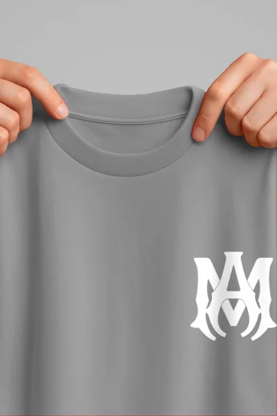 Amiri Logo T-Shirt Gray - Image 3